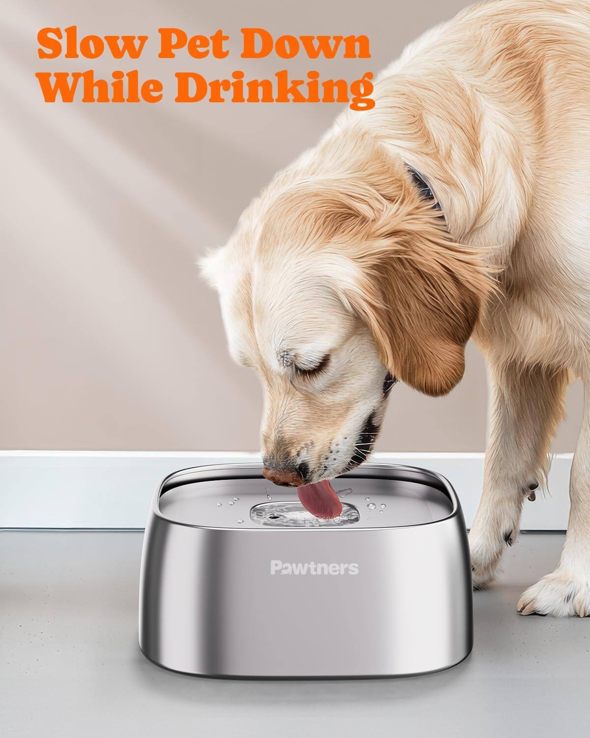 Slow Pet Down While Drinking

Pawtners