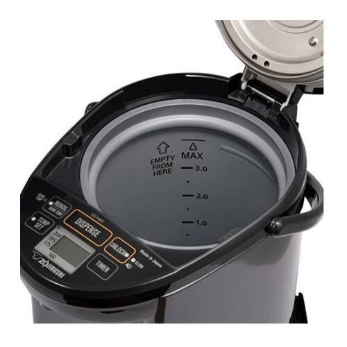 Sure, here is the corrected and grouped text:

- EMPTY FROM HERE
- MAX 3.0
- 2.0
- 1.0
- REBOIL
- SET TEMP
- DISPENSE
- 95
- 208
- 175
- 160
- UNLOCK
- ZOJIRUSHI
- TIMER
- SLOW
- 2.0
- 1.0