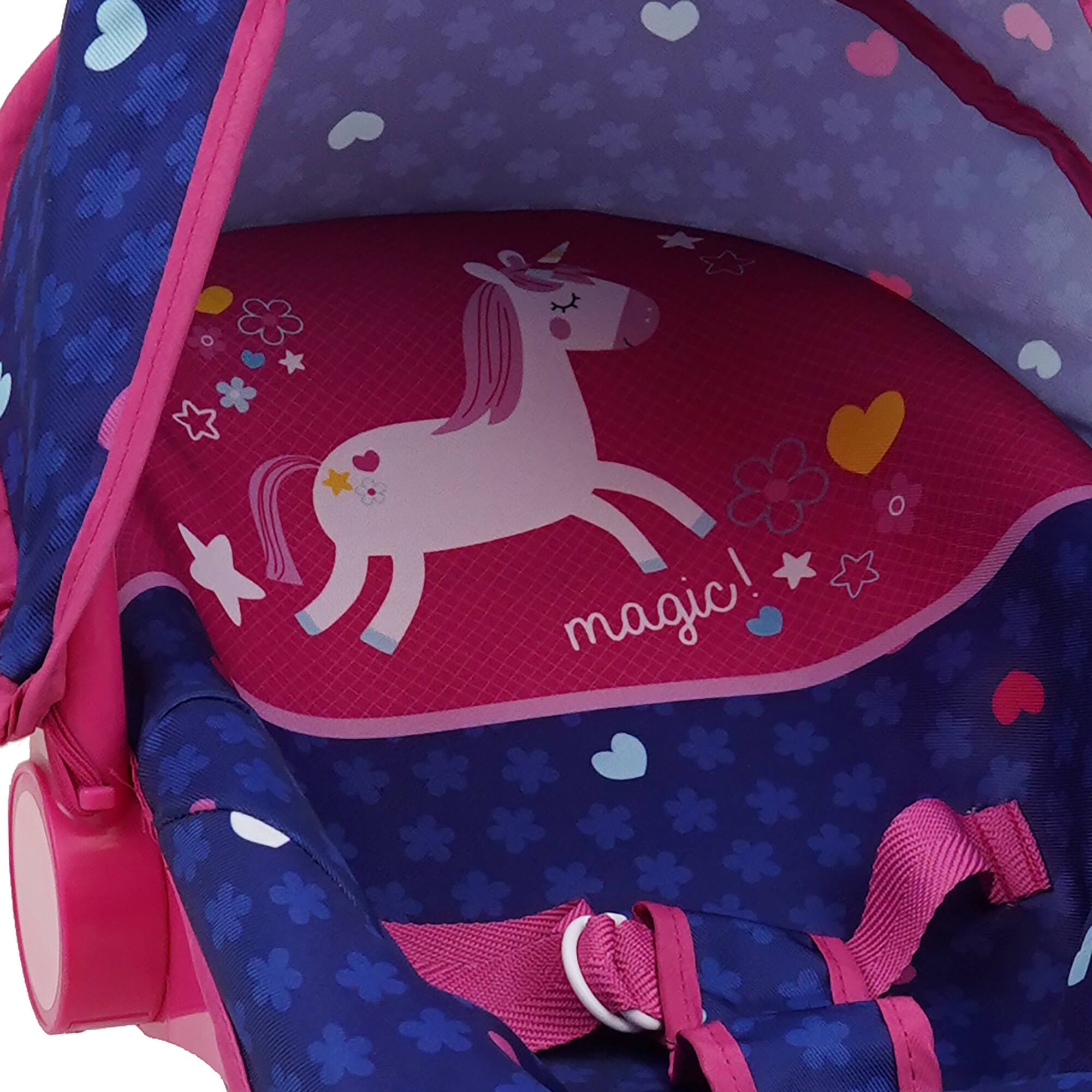 Alt View 1. 509 Crew - 509 Crew - Unicorn Baby Doll 3-In-1 Car Seat.