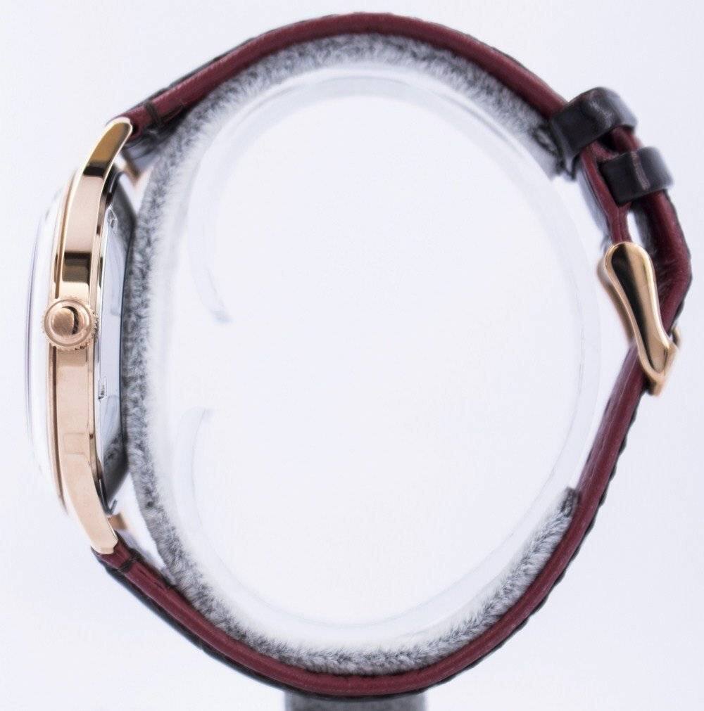 Angle. Orient - Bambino Version 4 Classic Automatic FAC08001T0 TAC08001T0 Men's Watch - Black And Brown.