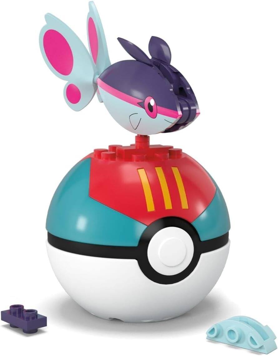 Alt View 1. MEGA - MEGA Pokemon: Series 23 Finneon Lure Ball - 18 Piece Building Set.