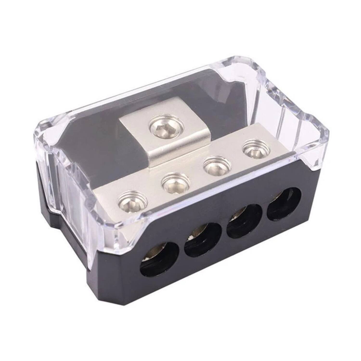 Front. Home Collection - 2PCS Power & Ground Amp Distribution Block - Black.