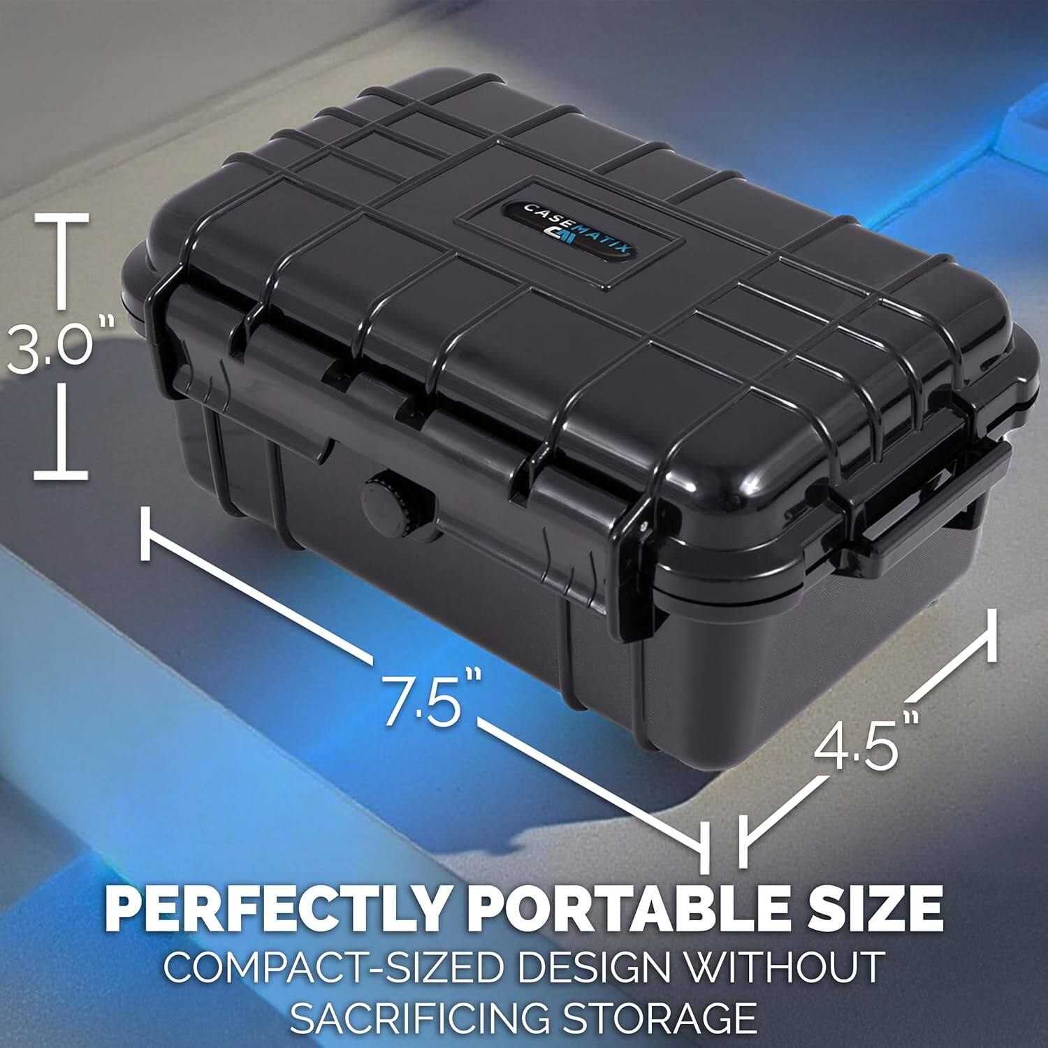 T 11 3.0" T CAS MATIX CTI 7.5" 4.5" PERFECTLY PORTABLE SIZE COMPACT-SIZED DESIGN WITHOUT SACRIFICING STORAGE
