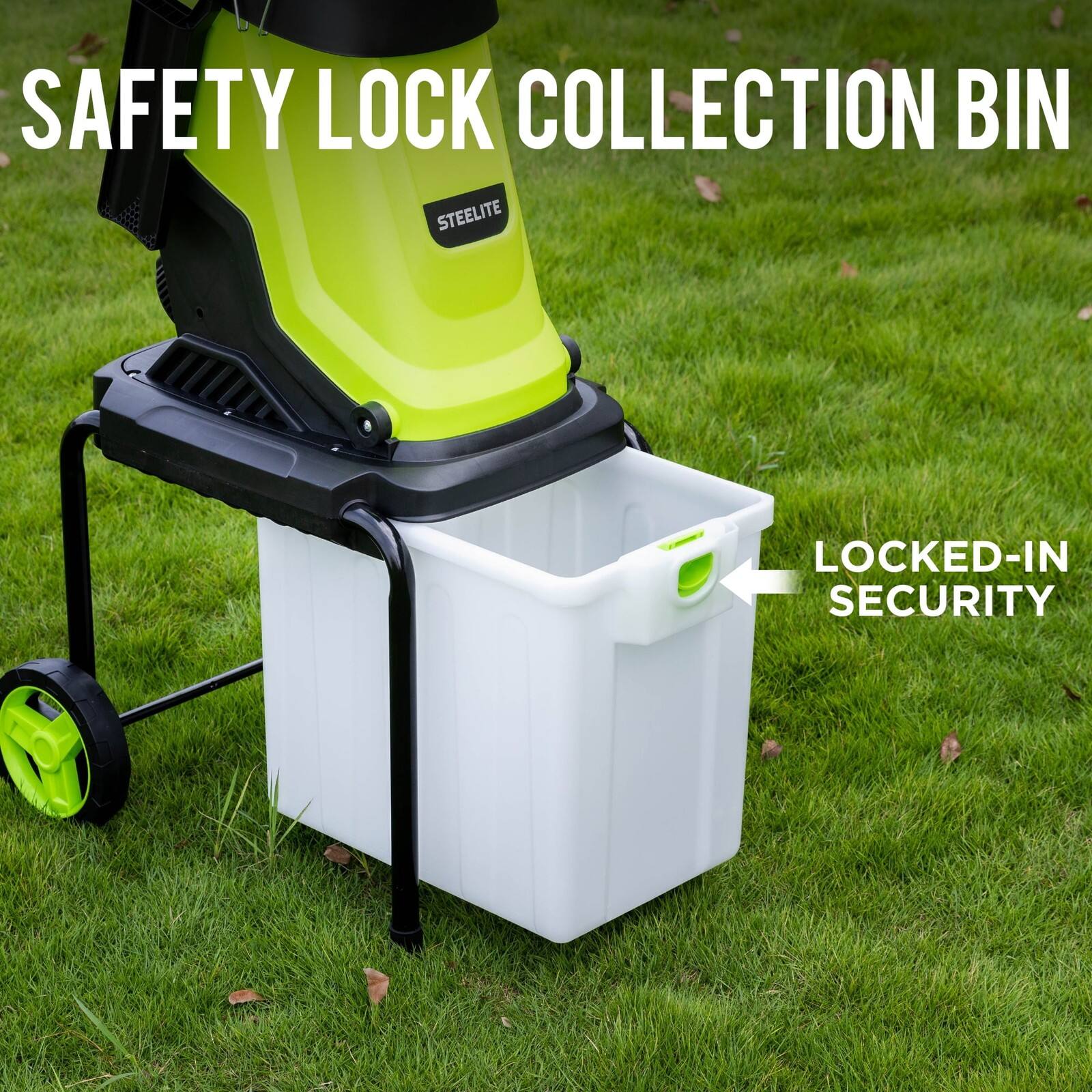 SAFETY LOCK COLLECTION BIN  
STEELITE  
LOCKED-IN SECURITY
