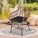 Alt View 9. Costway - 3PCS Patio Rattan Bistro Set Coffee Table Armchair Garden Cushion - Black.