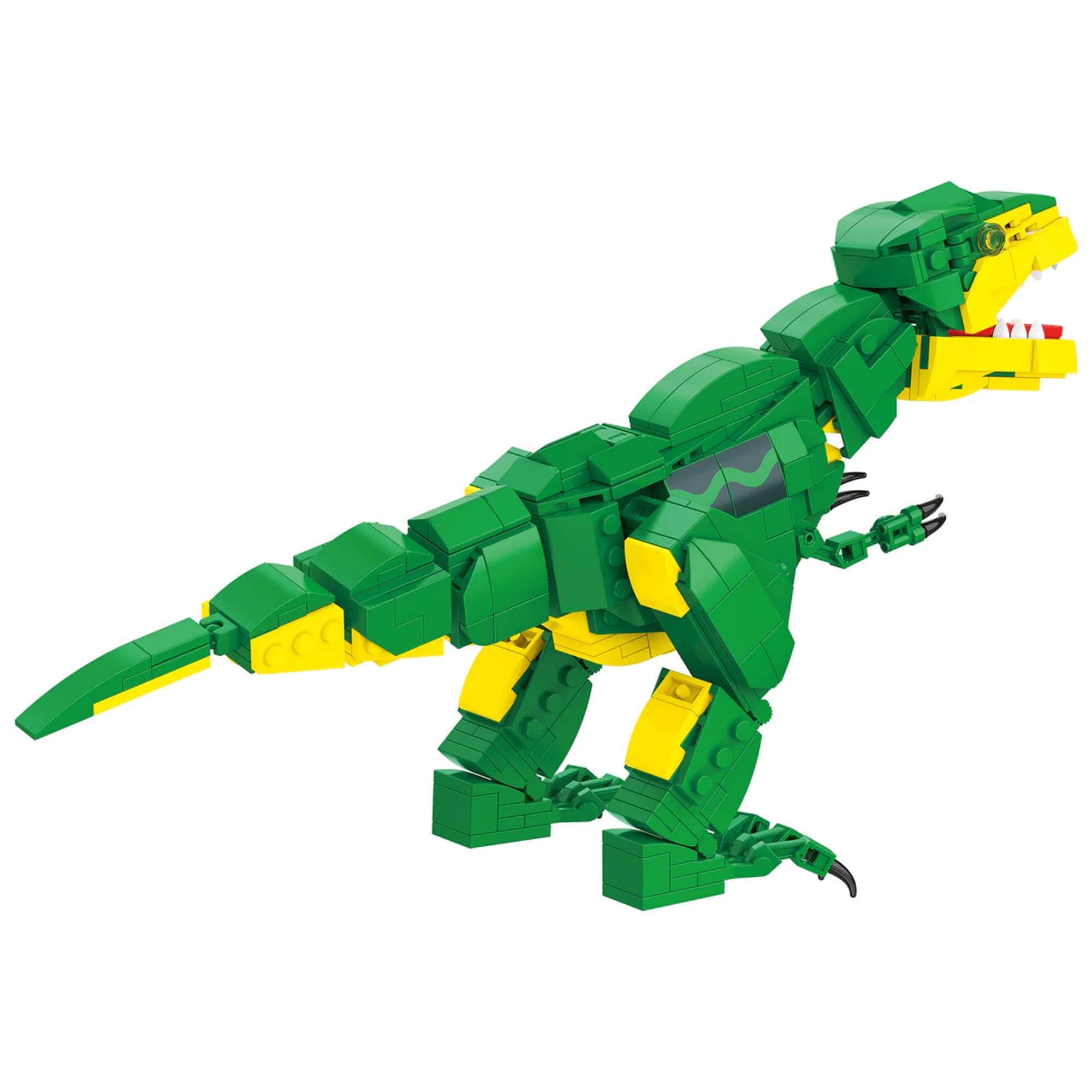 Alt View 4. Crayola - Crayola Tyrannosaurus Rex 463-Piece Brickcraft Building Set - Green.