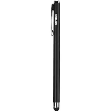 Front. Targus - Targus Slim Stylus for Smartphones (Black) - Capacitive Touchscreen Type Supported - 0.24" - Black - Tablet, Smartphone - Black.