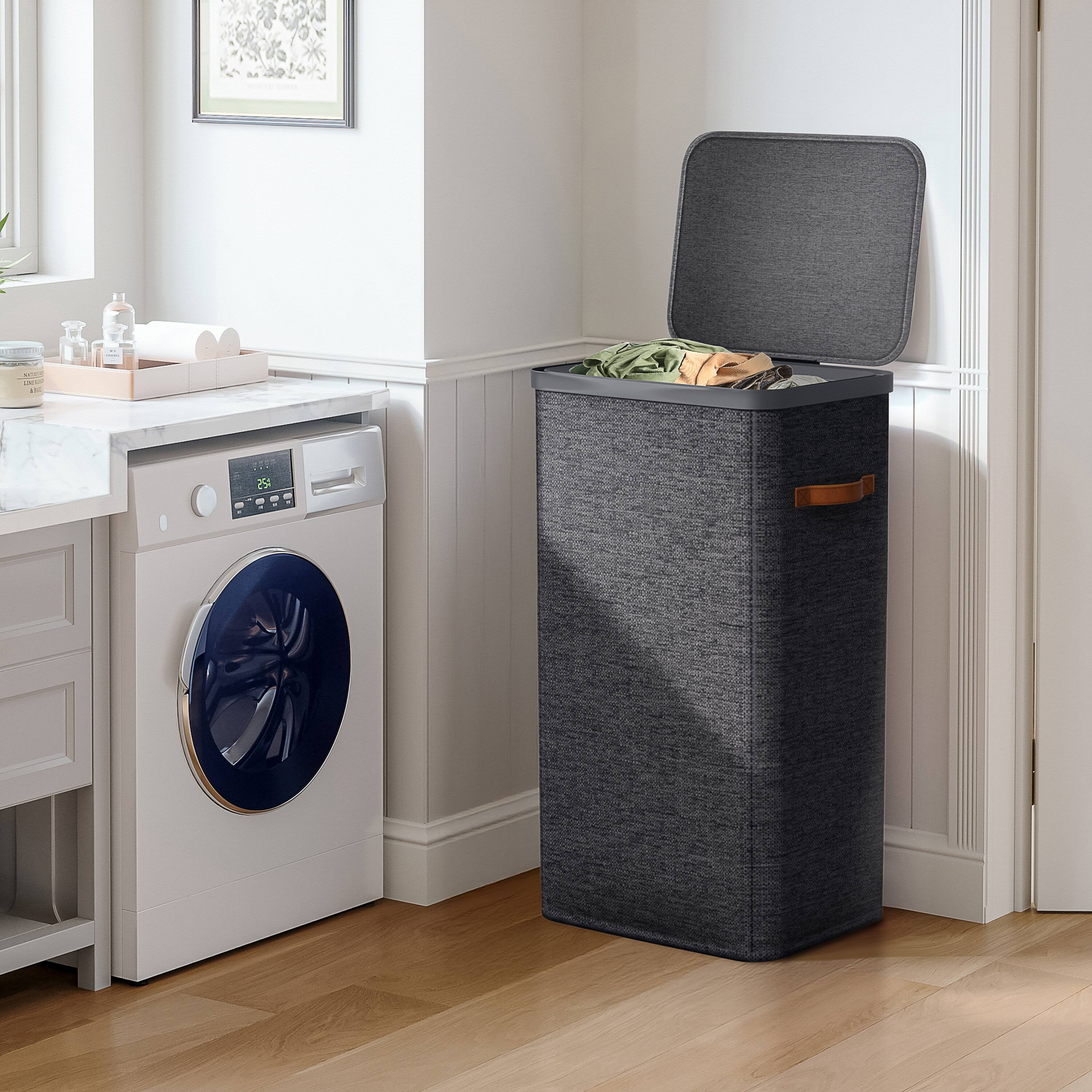 Alt View 1. Sorbus - Sorbus Fabric Laundry Hamper, Collapsible 1-Compartment Laundry Basket with Removable Laundry Bag - Black.