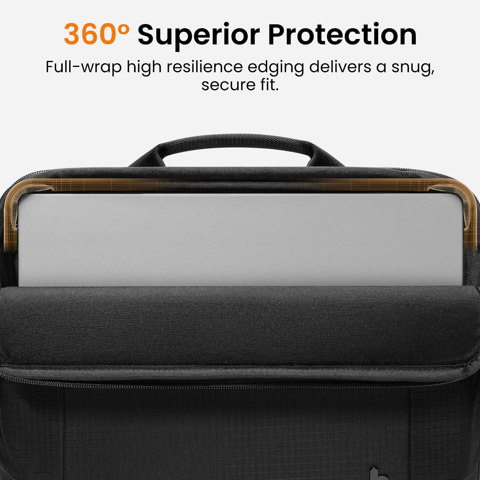 360° Superior Protection  
Full-wrap high resilience edging delivers a snug, secure fit.