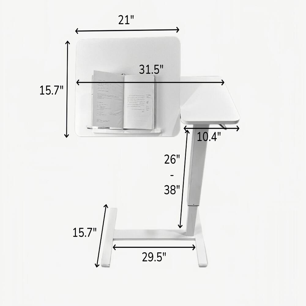 21"  
31.5"  
15.7"  
10.4"  
26" - 38"  
15.7"  
29.5"
