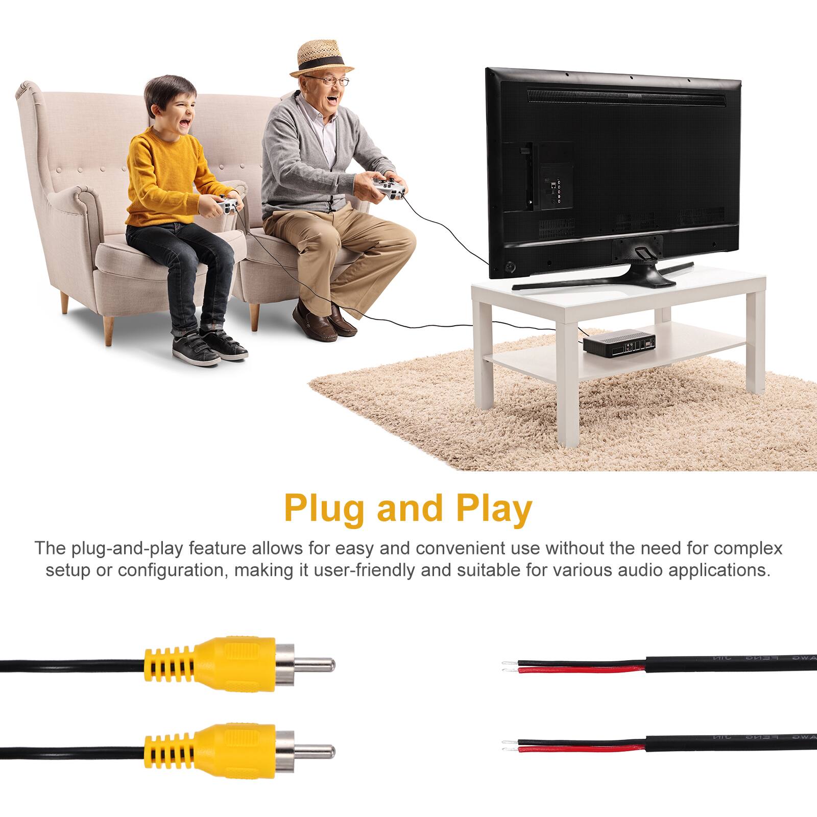 Plug and Play

The plug-and-play feature allows for easy and convenient use without the need for complex setup or configuration, making it user-friendly and suitable for various audio applications.