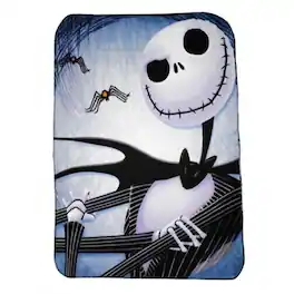 Disney - Nightmare Before Christmas Jack Skellington 45 x 60 Inch Fleece Throw Blanket - Multi-Colored