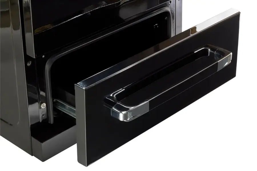 Alt View 13. Unique Appliances - Classic Retro 2.9 Cu. Ft. Freestanding Gas Convection Range - Midnight Black.
