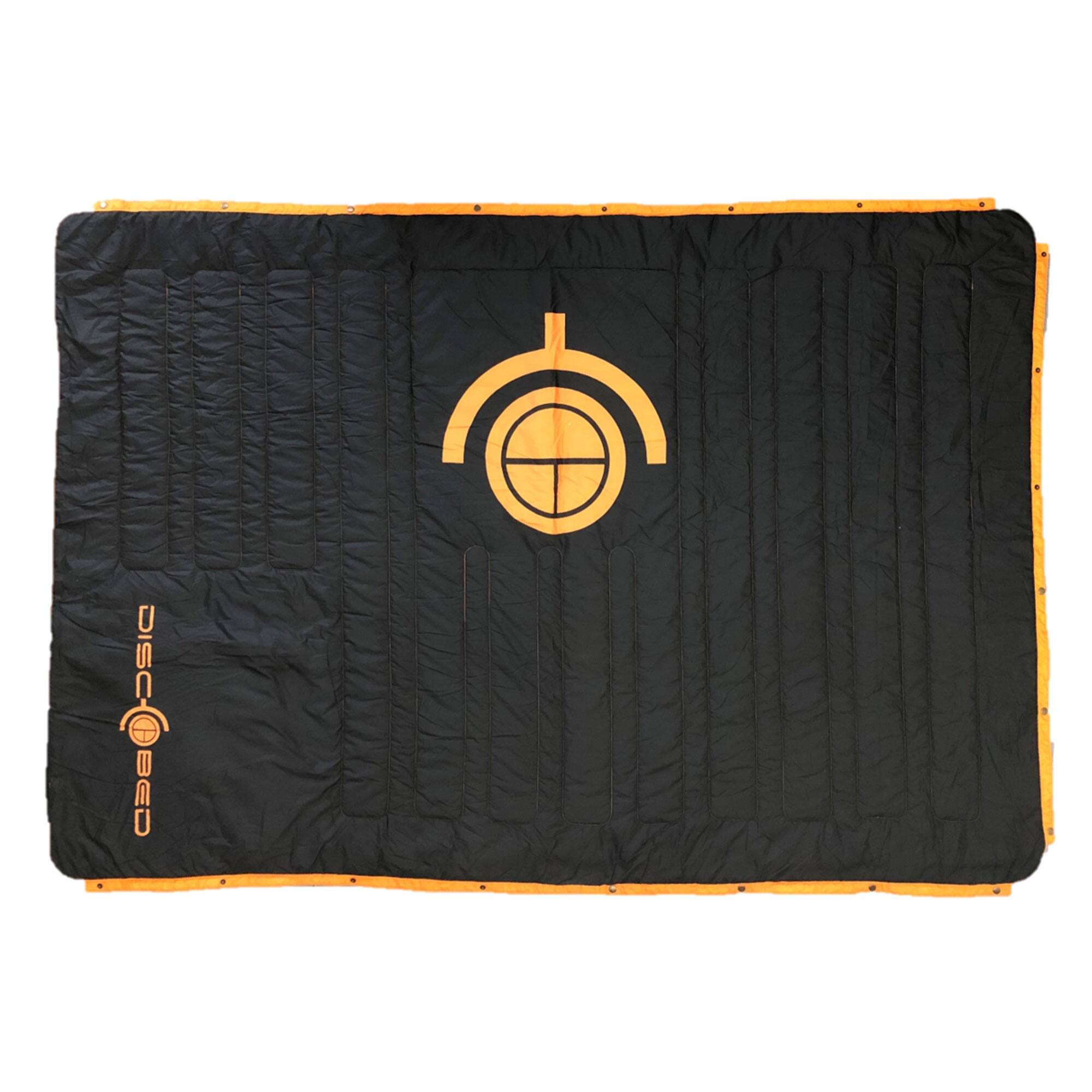 Disc-O-Bed - Multifunctional Blanket with Snap Fastener and Fleece Interior - Black
