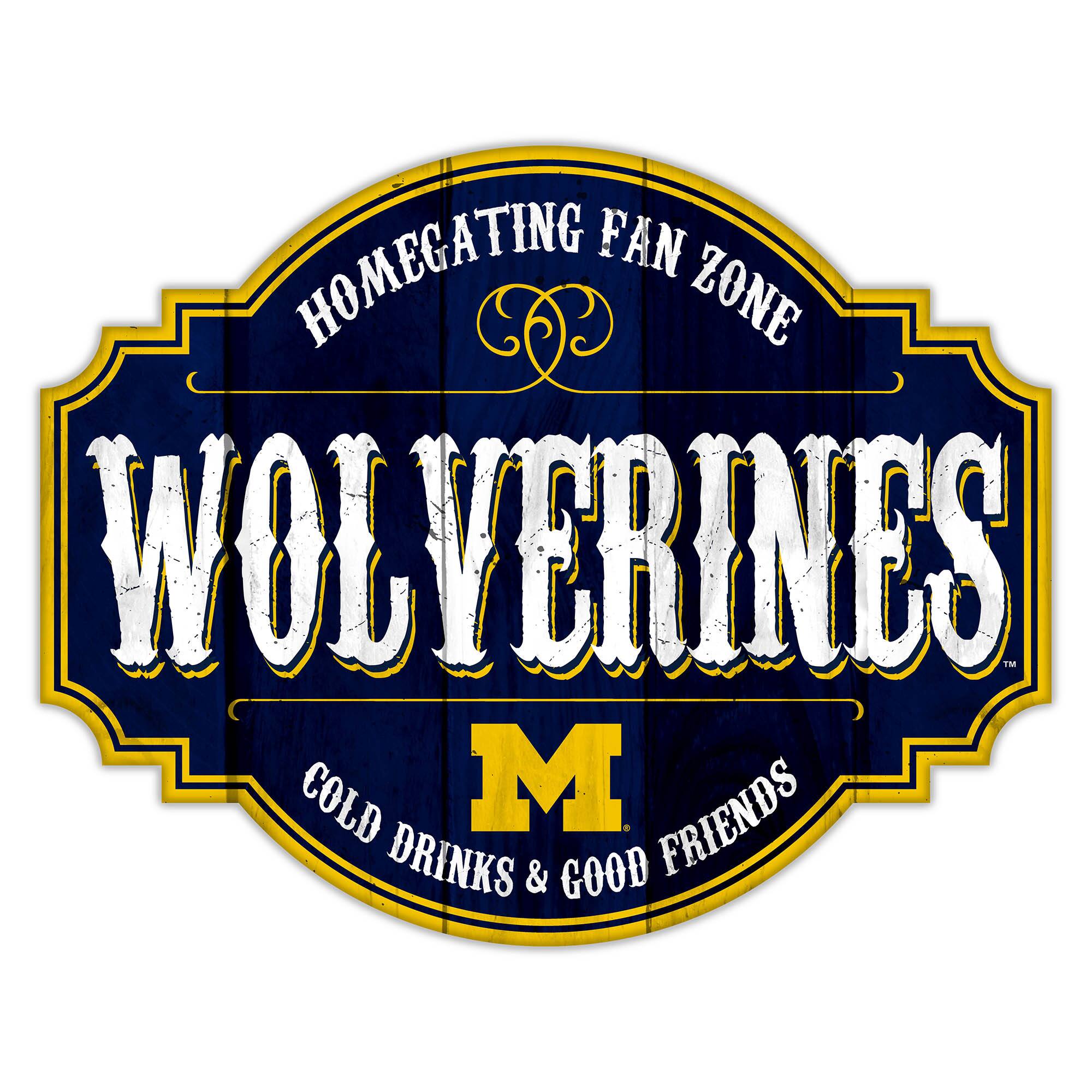 Michigan Wolverines 24'' Homegating Tavern Sign