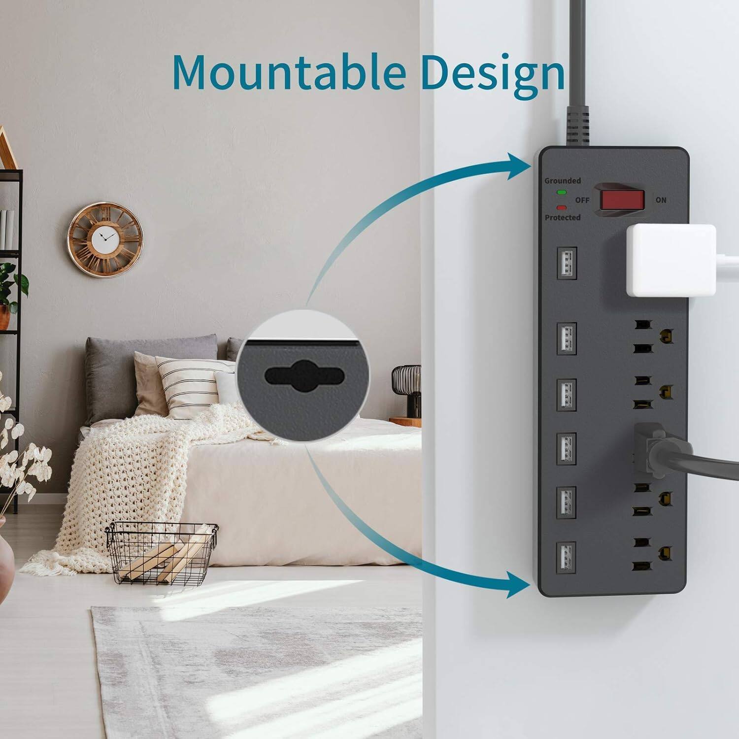 Mountable Design  
Grounded  
Protected  
OFF  
ON