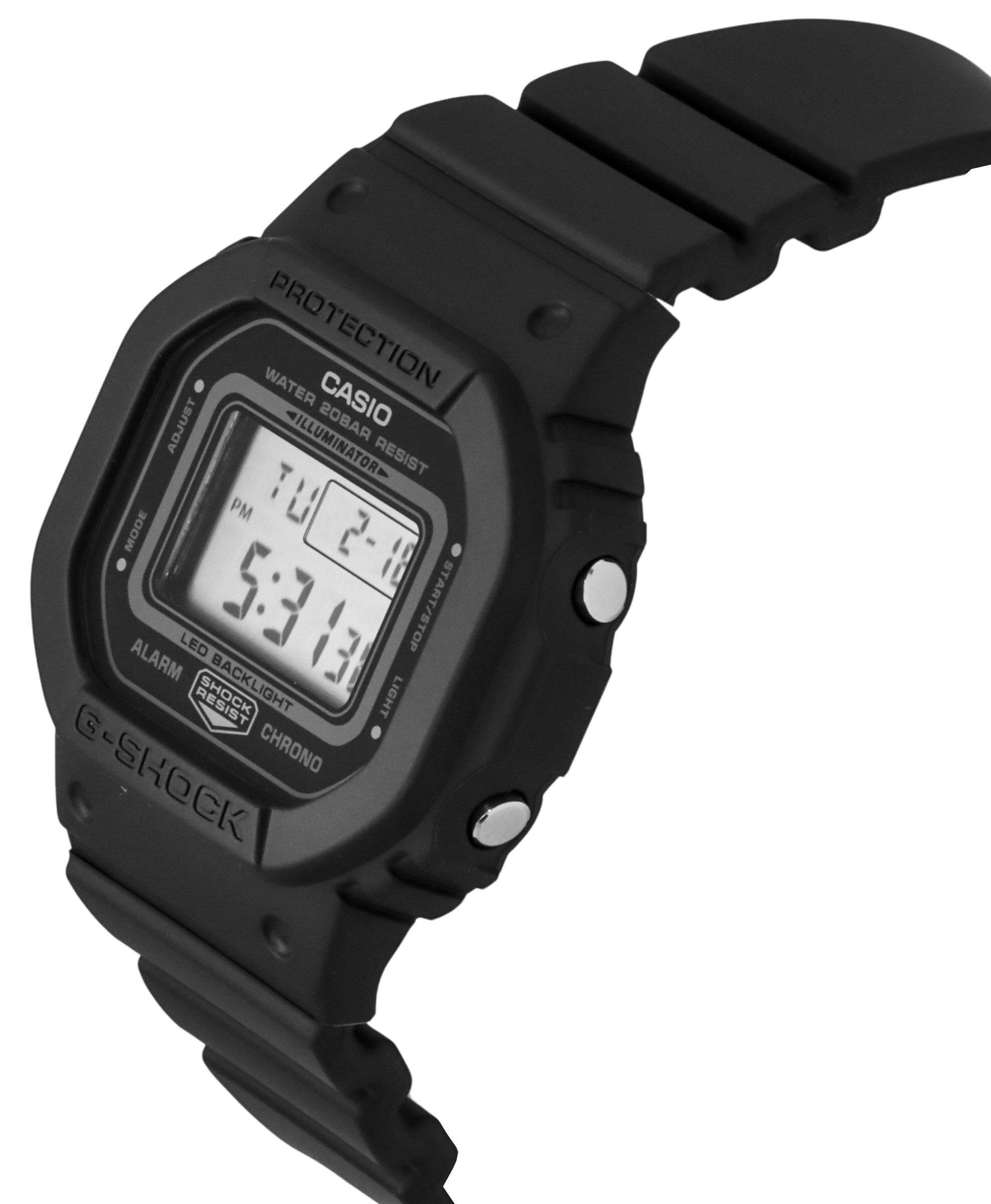 CASIO  
PROTECTION  
WATER 20BAR RESIST  
ILLUMINATOR  
LED BACKLIGHT  
ALARM RESIST  
G-SHOCK  
CHRONO  

7U 2-10  
5:313  
PM  

MODE  
ADJUST  
START/STOP  
LIGHT