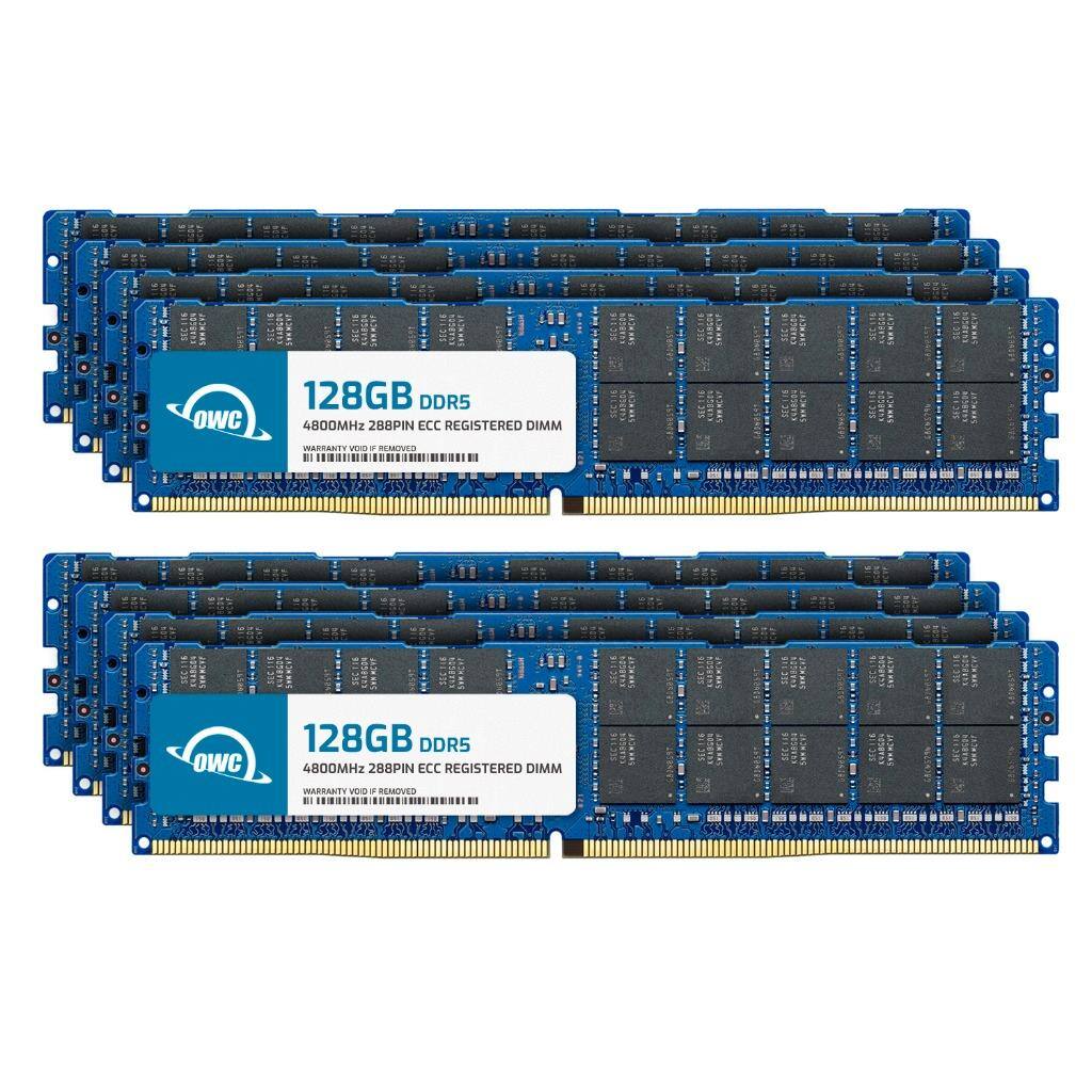 OWC 128GB DDR5 4800MHz 288PIN ECC REGISTERED DIMM  
WARRANTY VOID IF REMOVED  

OWC 128GB DDR5 4800MHz 288PIN ECC REGISTERED DIMM  
WARRANTY VOID IF REMOVED