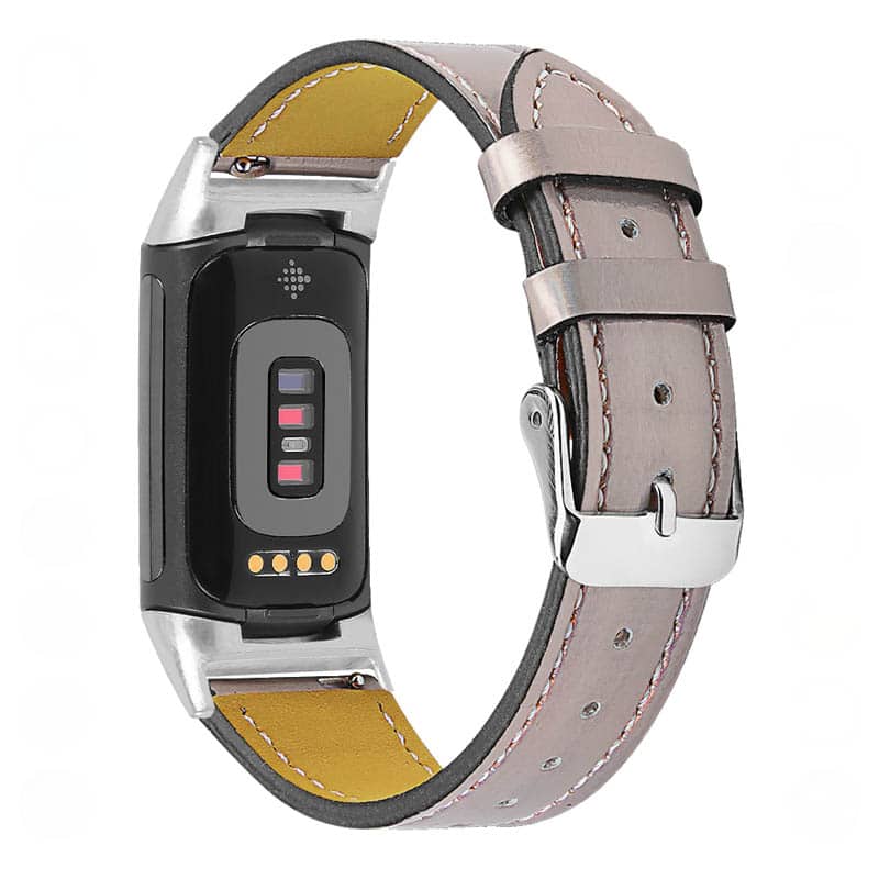 StrapsCo - Everyday Genuine Leather Watch Band Strap For Fitbit Charge 6 - Pale Pink price history on PriceWatchPro