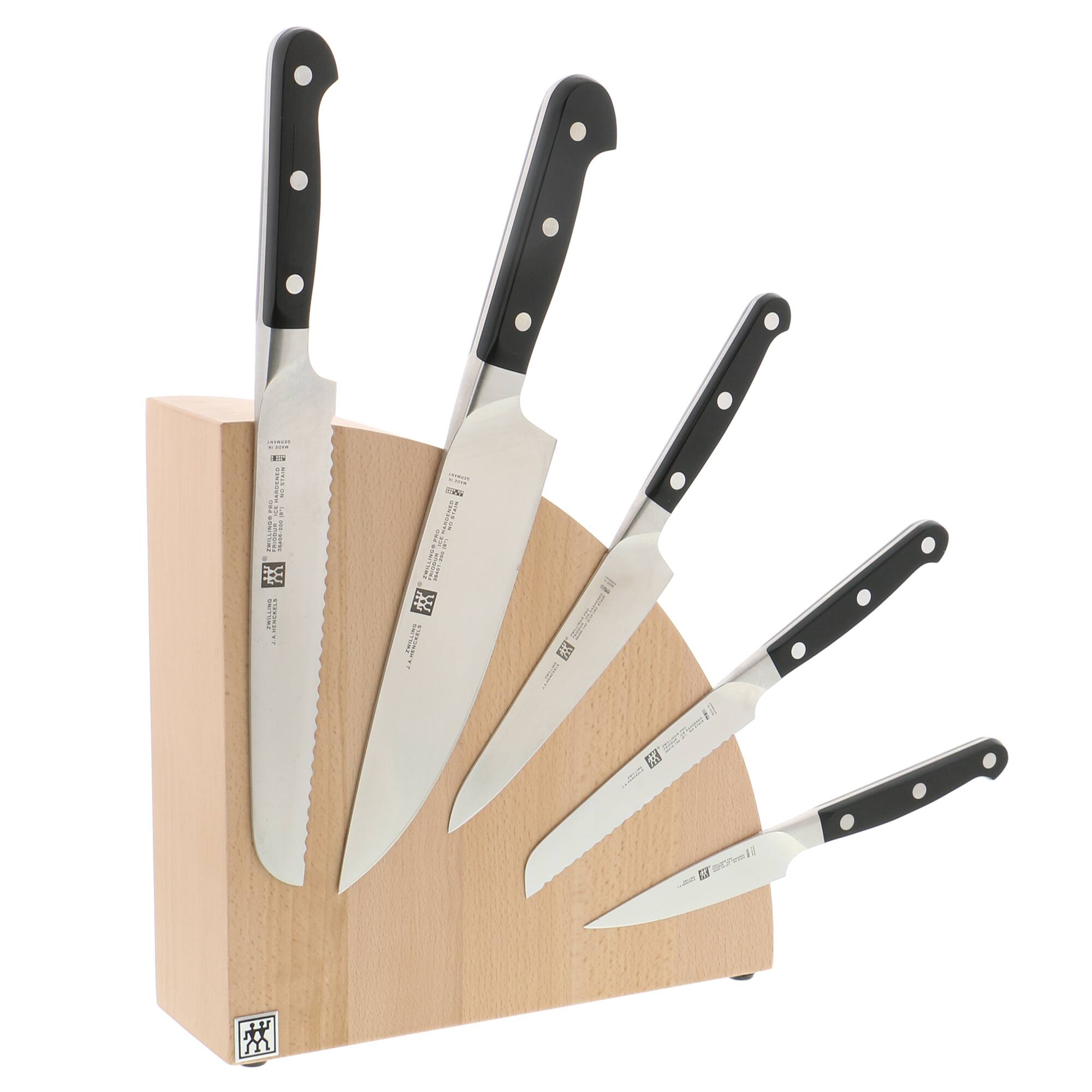 Alt View 1. ZWILLING - ZWILLING Italian Round Magnetic Knife Block - Natural Beechwood - Natural Beechwood.