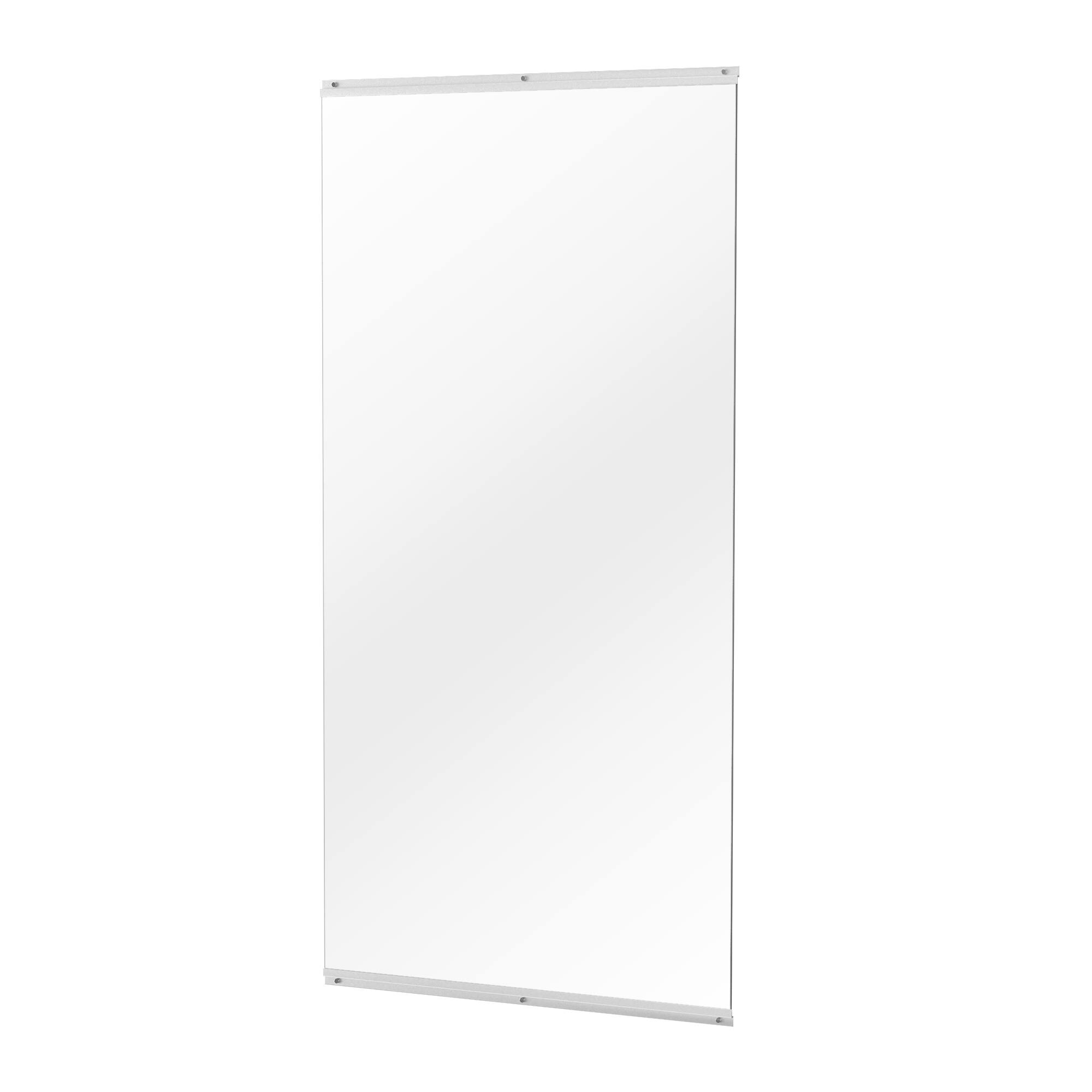 APRILSOUL - Polished 36 in. W x 72 in. Modern Rectangular Tempered Glass Wall Mirror Dance Mirror Gym Mirror - Silver
