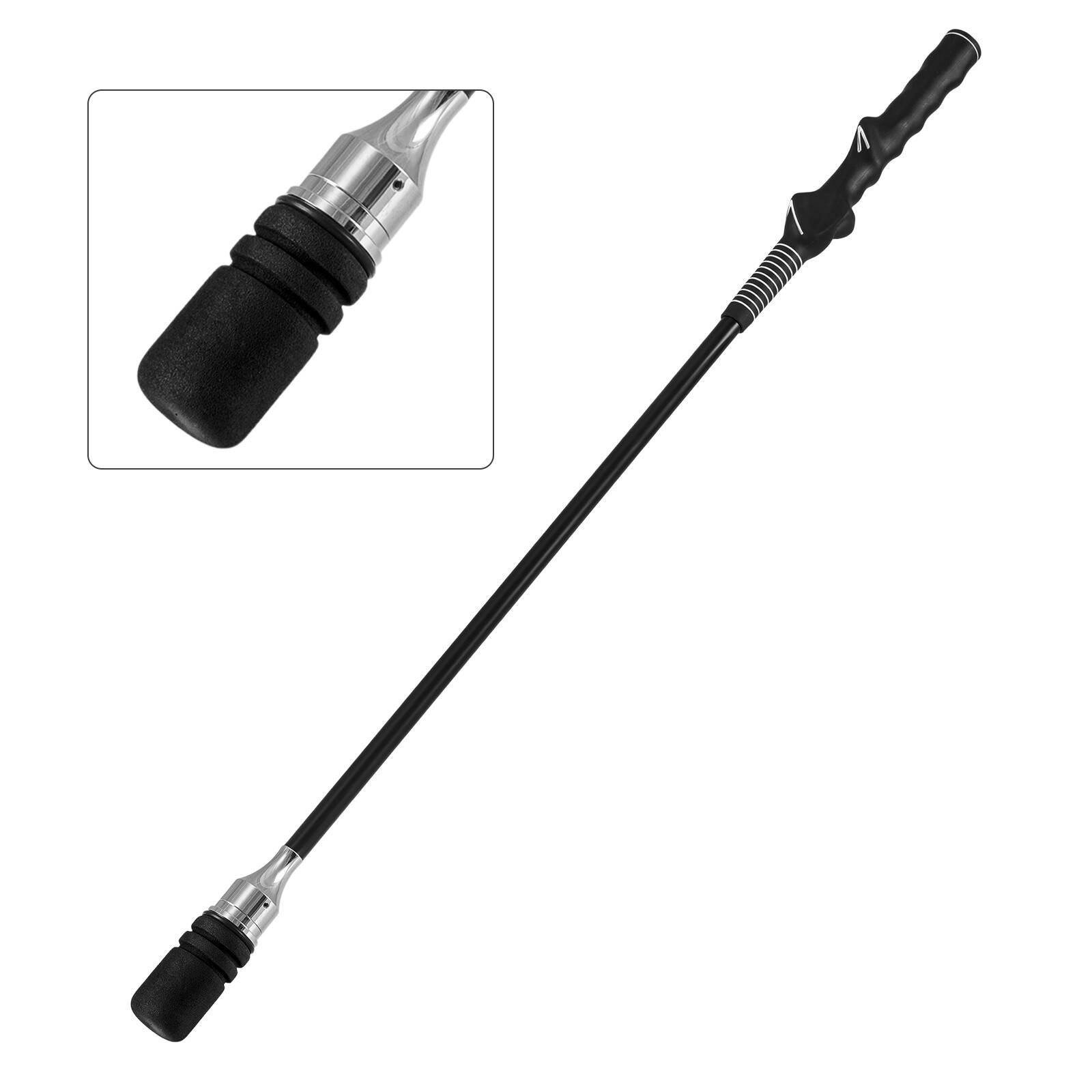 Alt View 9. Gymax - Gymax Golf Swing Trainer Click Stick Swing Training Aid for Speed Flexibility Balance Black - Black.