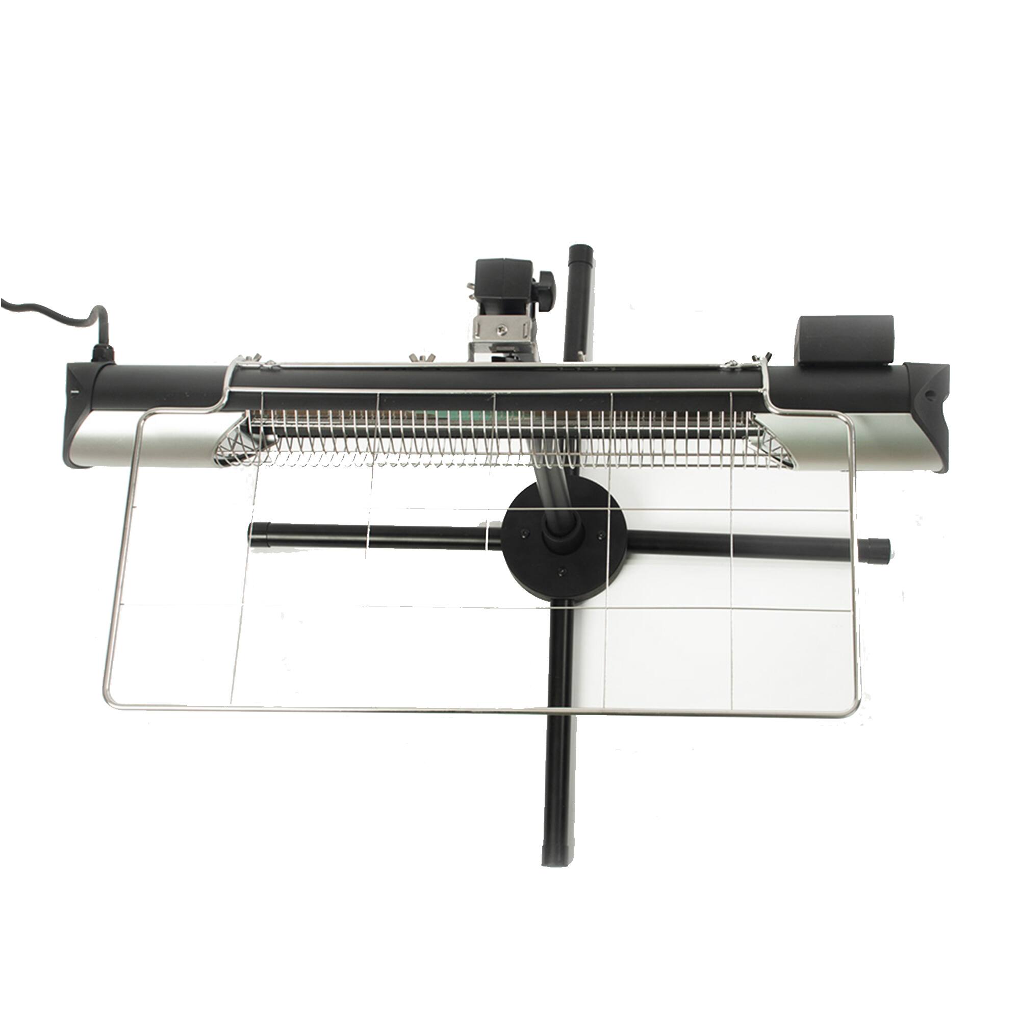 Alt View 1. Sengoku - Sengoku HeatMate Weatherproof Graphite Patio Heater with Stand & Remote, Silver - Silver.