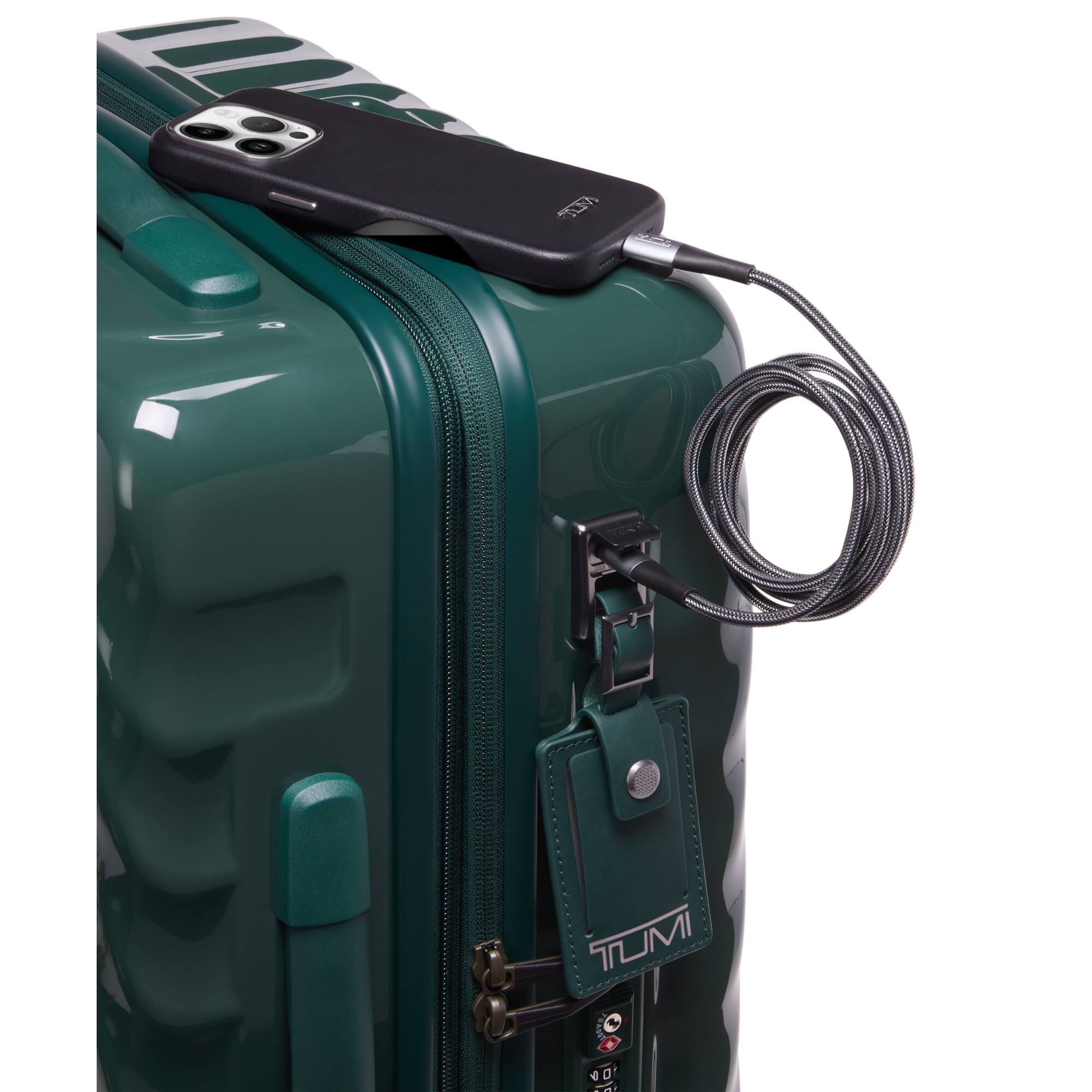 Alt View 2. TUMI - 19 Degree International Expandable 4-Wheel Carry-On Spinner Suitcase - Deep Pine.