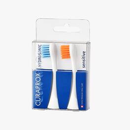 Curaprox - Brush Head Hydrosonic, Sensitive, 2 pcs - Blue/Orange