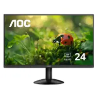 AOC - 23.8" IPS FHD 100Hz Monitor (HDMI, VGA) - Black - Front_Zoom