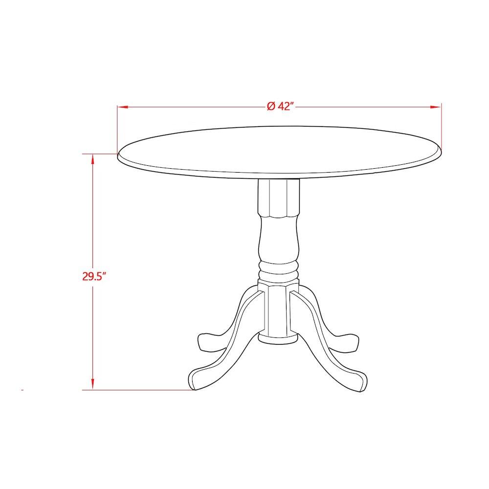 42" Ø  
29.5"