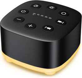 FINEAK - White Noise Sound Machine 30 Soothing Sounds - Black