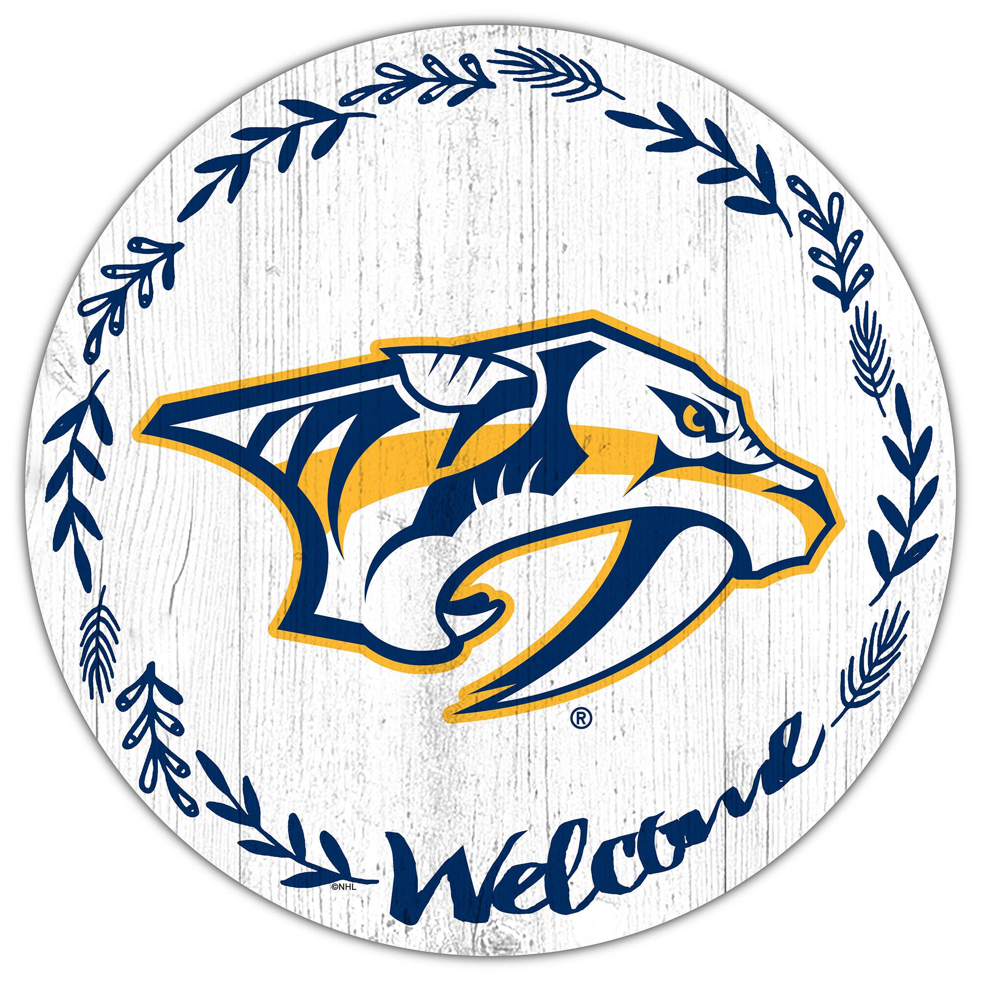 Nashville Predators 12" Welcome Circle Sign