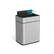 Front. Innovaze - 13-Gallon Touchless Motion Sensor Trash Can, Stainless Steel Automatic Garbage Can with Butterfly Lid - Silver.