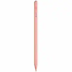 Front. Alogic - Alogic iPad Stylus Pen with Wireless Charging Pink - Pink stylus pen providing smooth and responsive use across tablets - Pink.