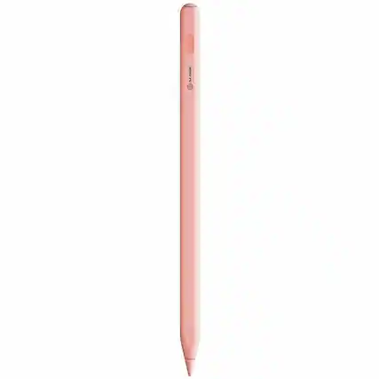 Front. Alogic - Alogic iPad Stylus Pen with Wireless Charging Pink - Pink stylus pen providing smooth and responsive use across tablets - Pink.