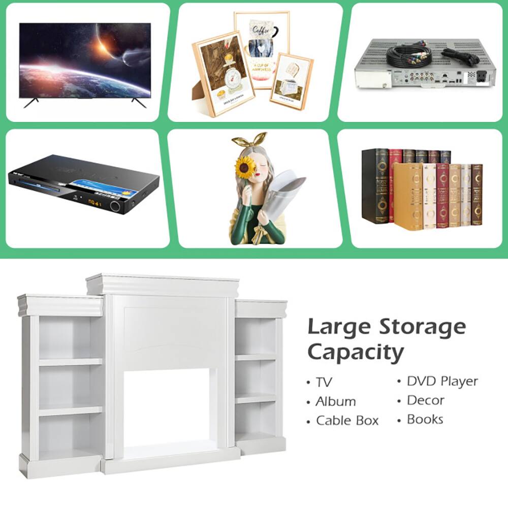 Large Storage Capacity

- TV
- Album
- Cable Box
- DVD Player
- Decor
- Books