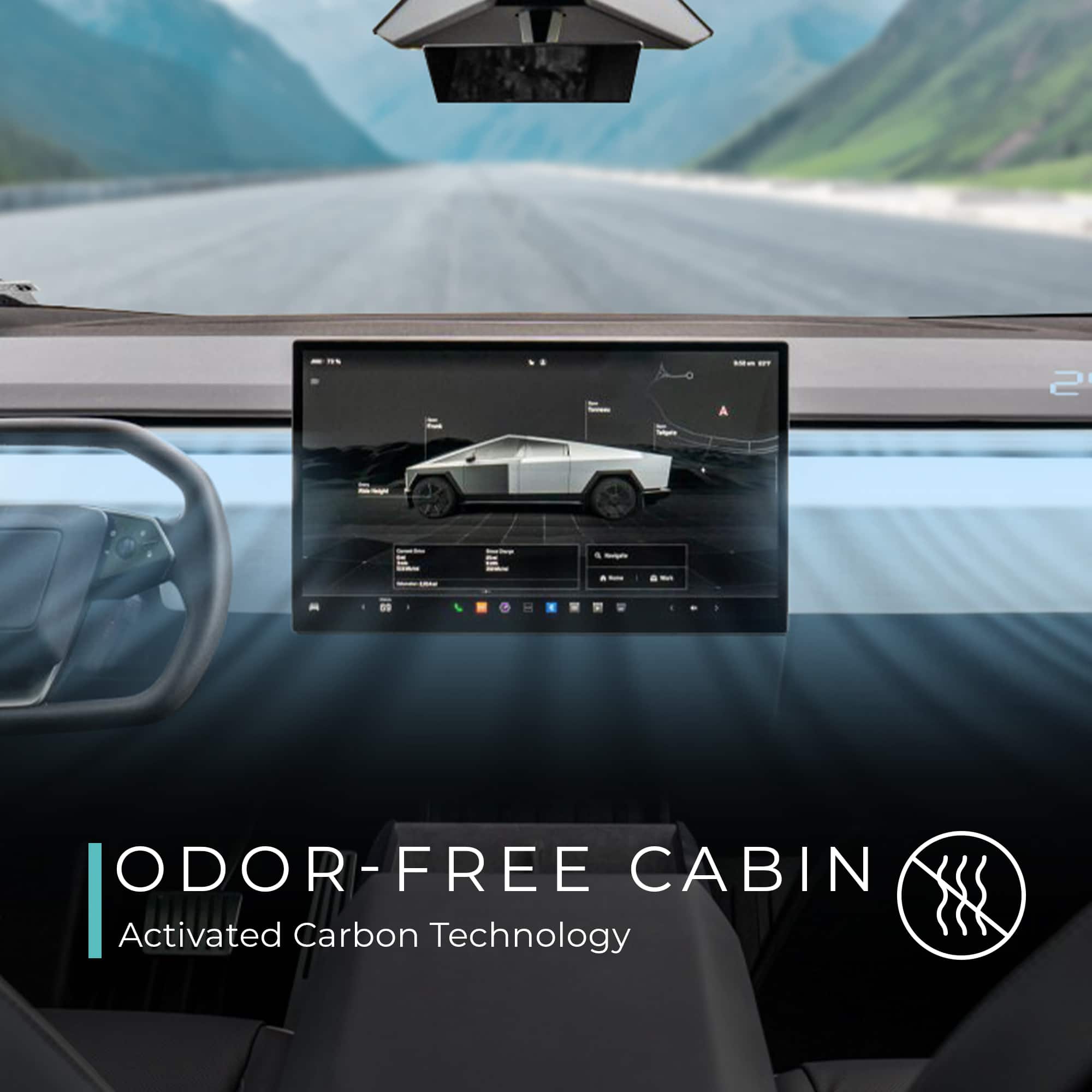 A 2 ODOR-FREE CABIN Activated Carbon Technology