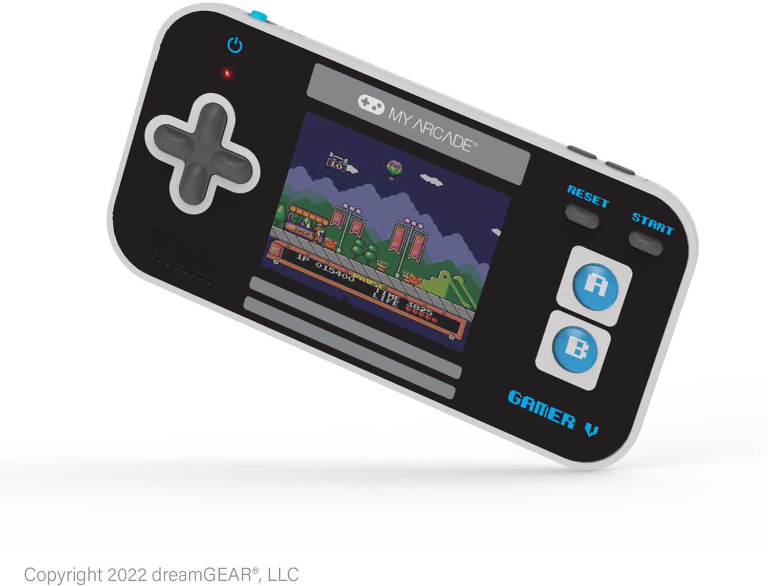 Gamer V Classic 220 Games Handheld Gaming System (Black, Gray & Blue)