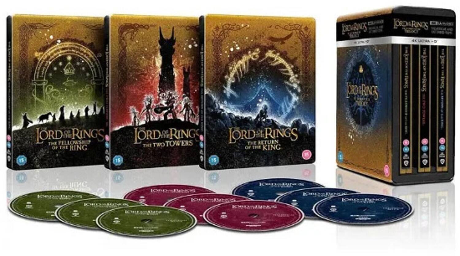 Alt View 1. Lord of the Rings - The Lord of the Rings: The Motion Picture Trilogy: Theatrical and Extended - 4K Blu-Ray.