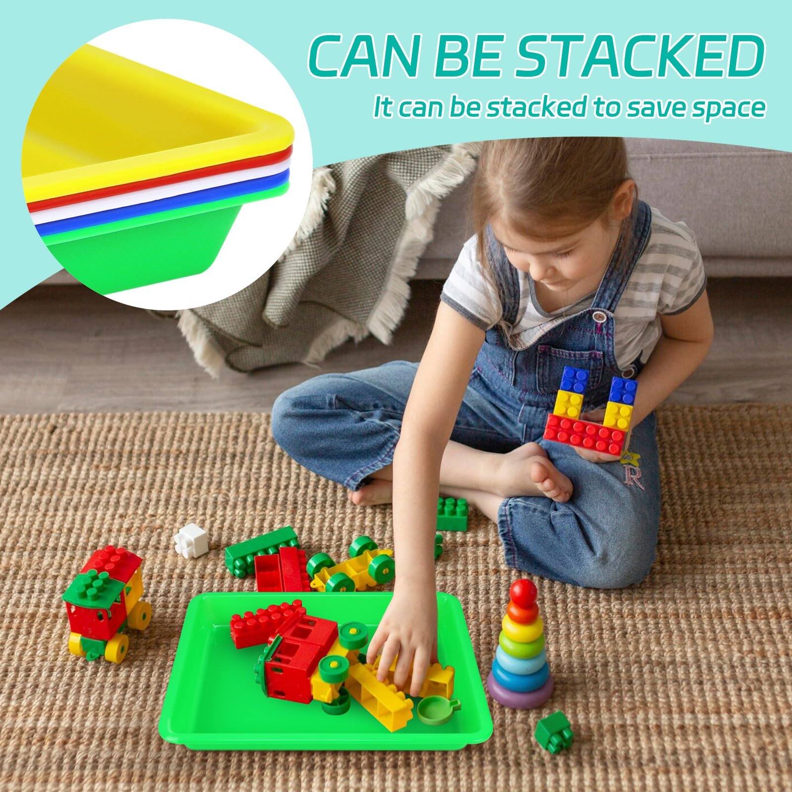 CAN BE STACKED  
It can be stacked to save space