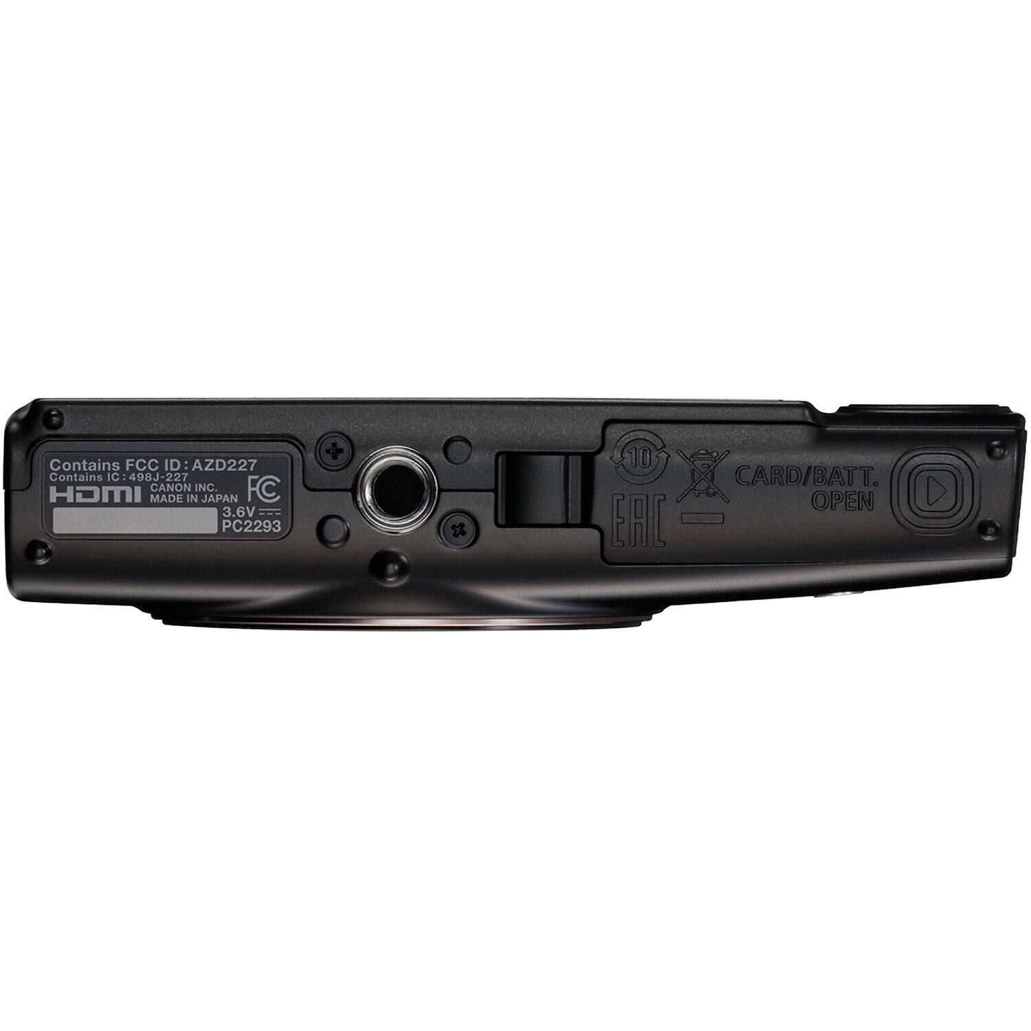 Contains FCC ID: AZD227  
Contains IC: 498J-227  
CANON INC.  
HDMI  
MADE IN JAPAN  
3.6V  
PC2293  
10  
CARD/BATT. OPEN