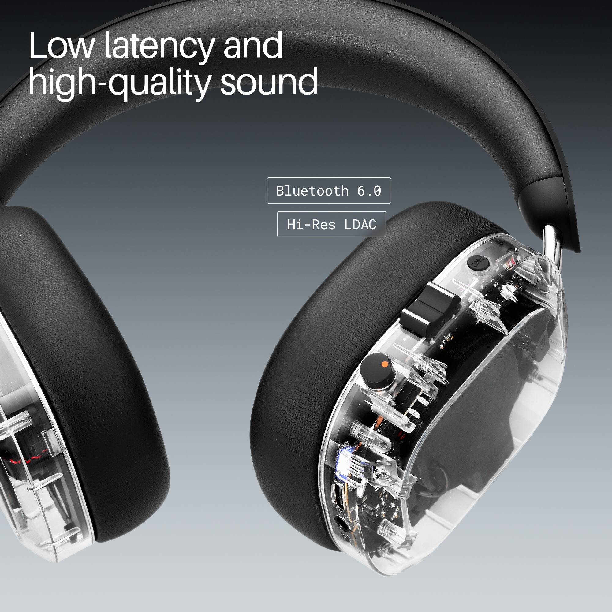Low latency and high-quality sound  
Bluetooth 6.0  
Hi-Res LDAC