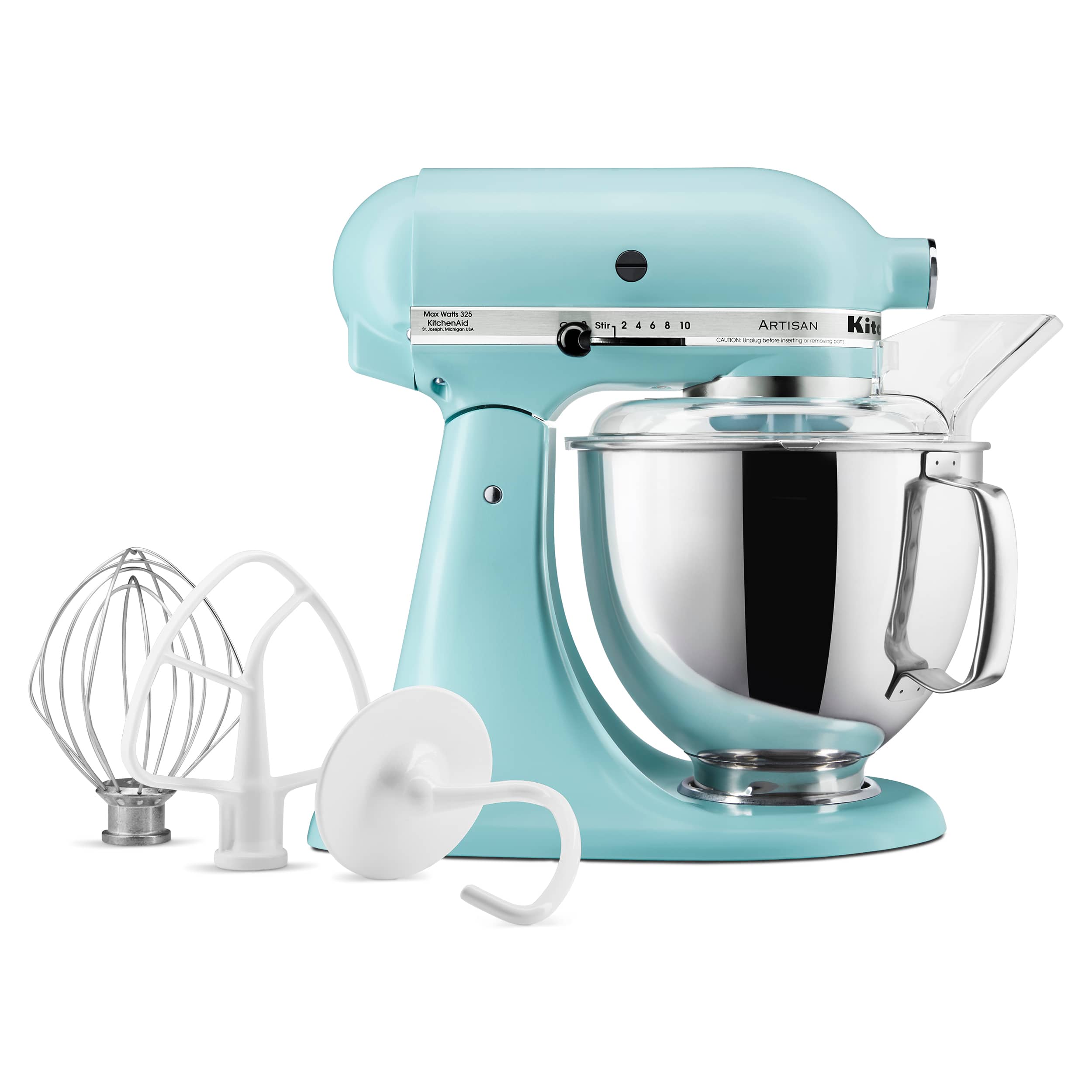 Alt View Zoom 1. KitchenAid - Artisan Series 5 Quart Tilt-Head Stand Mixer - KSM150PSMI - Mineral Water Blue.