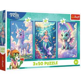 Trefl - Kids Treflik Family - Together in a colourful world 3x50 Piece Puzzle