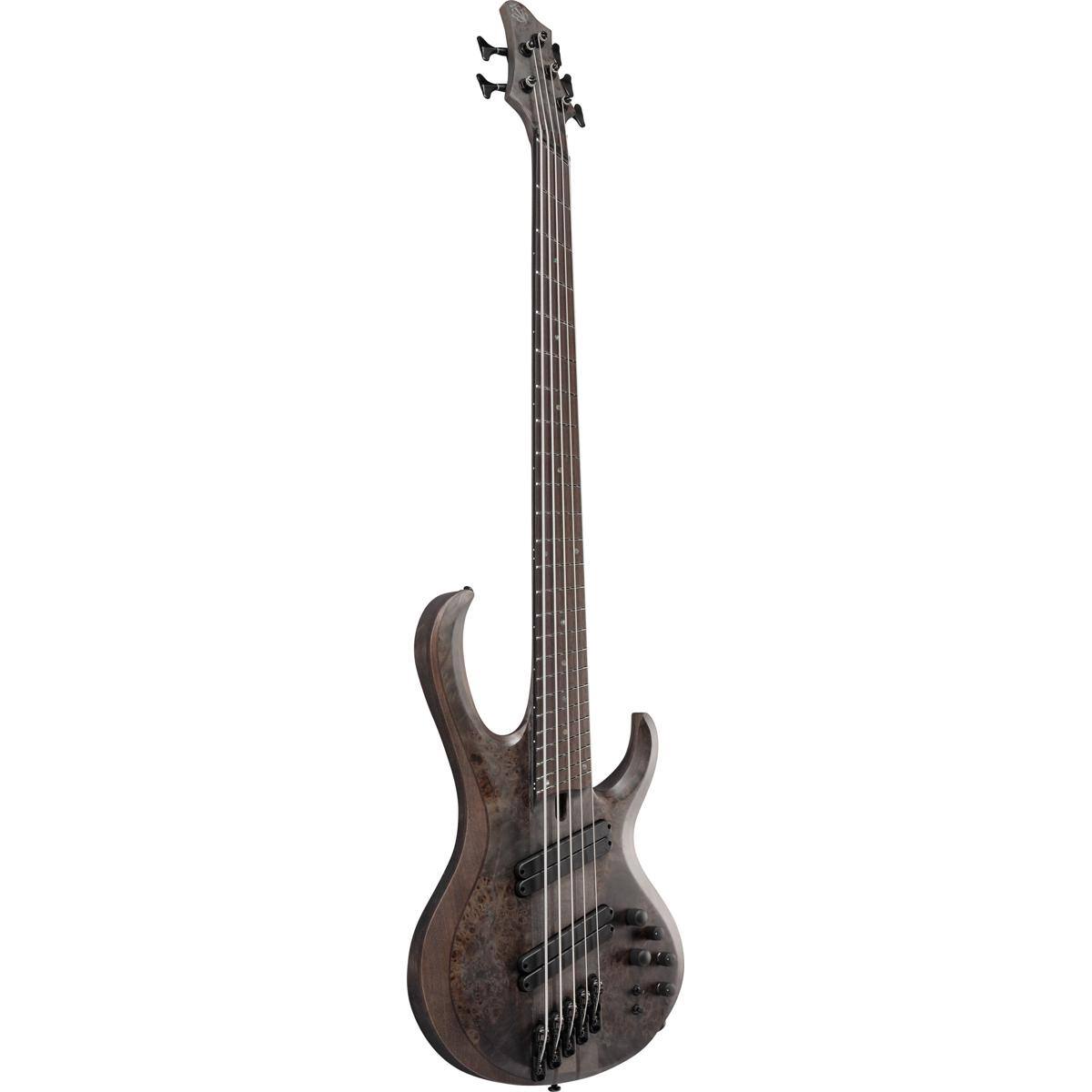 Alt View 2. Ibanez - Ibanez BTB Workshop Series BTB805MS 5-String Electric Bass Guitar, Transparent Gray Flat.