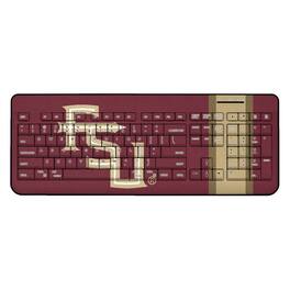 Keyscaper - Florida State Seminoles Stripe Design Wireless Keyboard - Multicolor
