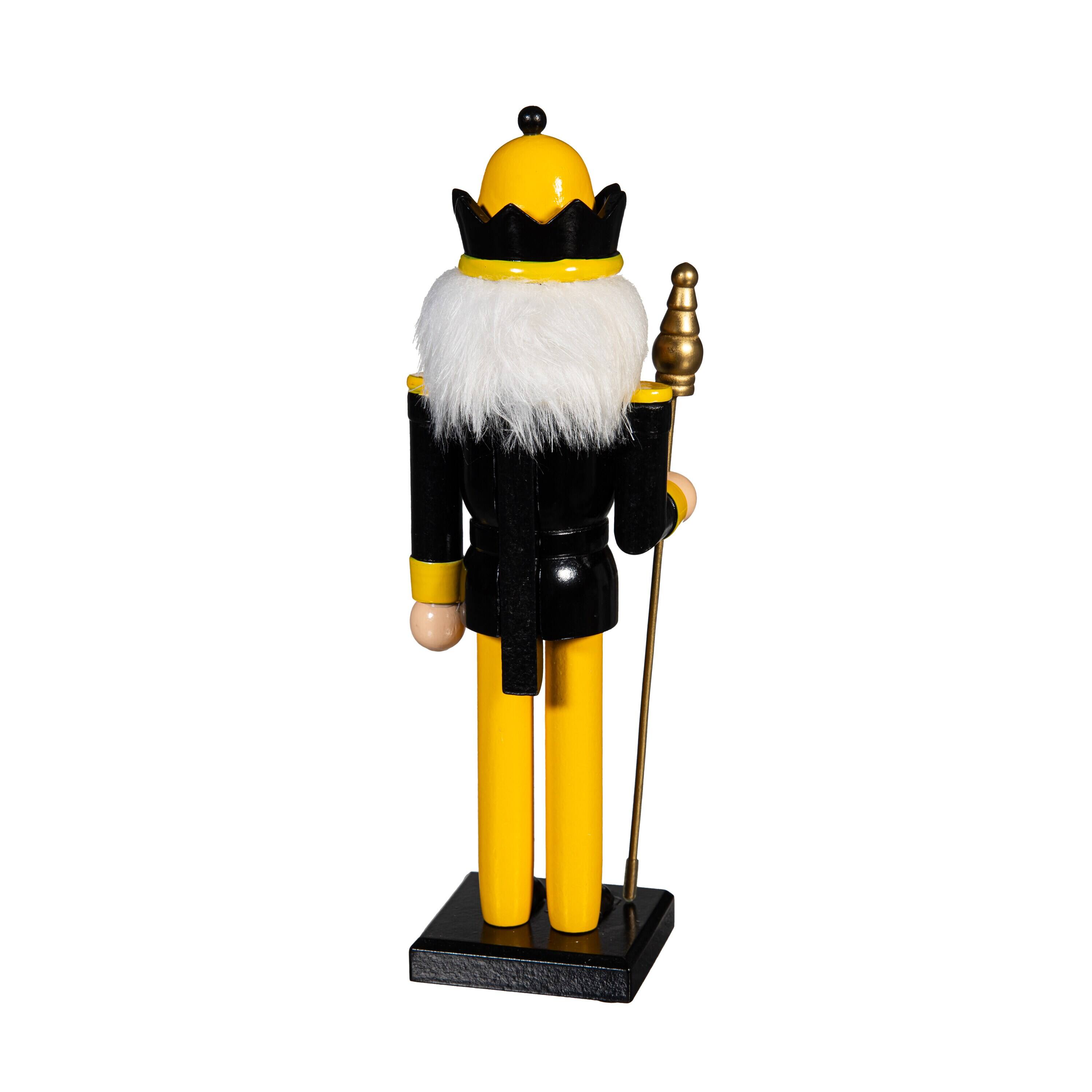 Alt View 1. Evergreen Enterprises - Pittsburgh Steelers 12" Wooden Nutcracker Statue - Multicolor.