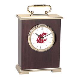 Jardine - Washington State Cougars Primary Team Logo Carriage Clock - Gold