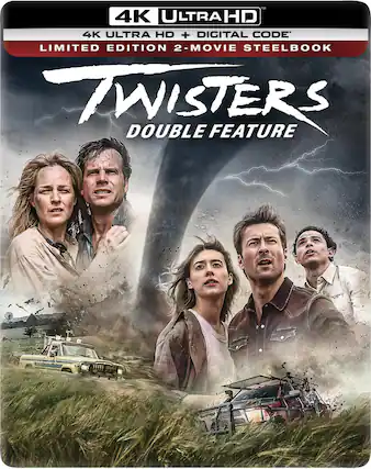 Front. Twisters Double Feature (Steelbook) - 4K Blu-Ray.